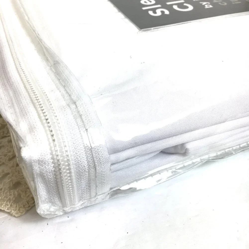 Indigo 3 pc Sheet Set Sleep Clean Twin White Charcoal Infused NWOT